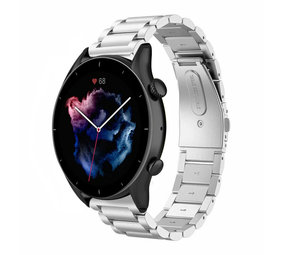 Strap-it Bracelet acier Amazfit GTR 3 (Pro) (argent)