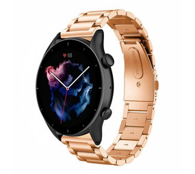 Strap-it Bracelet acier Amazfit GTR 3 (Pro) (or rose)