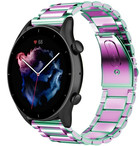 Strap-it Strap-it Bracelet acier Amazfit GTR 3 (Pro) (arc-en-ciel)