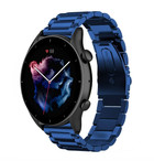 Strap-it Strap-it Bracelet acier Amazfit GTR 3 (Pro) (bleu)