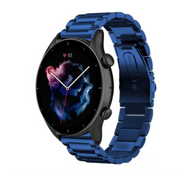 Strap-it Bracelet acier Amazfit GTR 3 (Pro) (bleu)