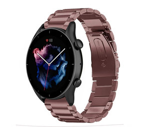 Strap-it Bracelet acier Amazfit GTR 3 (Pro) (bronze-or)