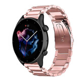 Strap-it Bracelet acier Amazfit GTR 3 (Pro) (rose)