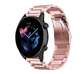 Strap-it Bracelet acier Amazfit GTR 3 (Pro) (rose)