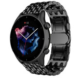 Strap-it Bracelet acier dragon Amazfit GTR 3 (Pro) (noir)