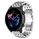 Strap-it Bracelet acier dragon Amazfit GTR 3 (Pro) (argent)