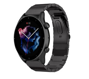 Strap-it Bracelet métal Amazfit GTR 3 (Pro) (noir)