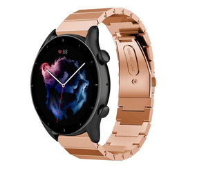 Strap-it Bracelet métal Amazfit GTR 3 (Pro) (or rose)