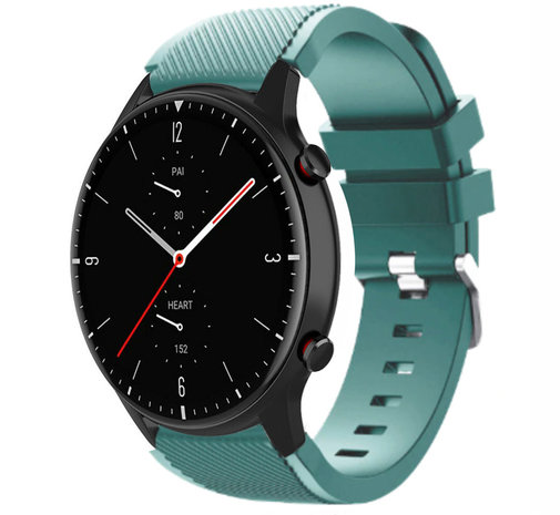 Strap-it Strap-it Bracelet silicone Amazfit GTR 2 (vert sapin)