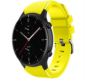 Strap-it Bracelet silicone Amazfit GTR 2 (jaune)