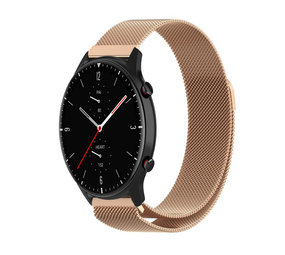 Strap-it Bracelet Milanais Amazfit GTR 2 (or rose)