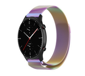 Strap-it Bracelet Milanais Amazfit GTR 2 (arc-en-ciel)