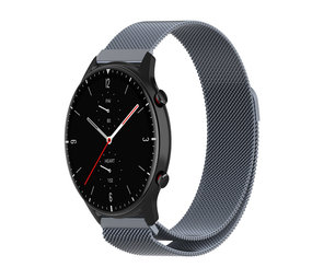 Strap-it Bracelet Milanais Amazfit GTR 2 (gris sidéral)