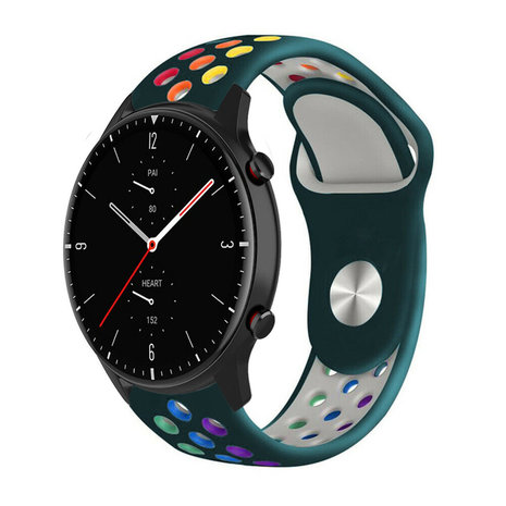 Strap-it Strap-it Bracelet sport Amazfit GTR 2 (vert sapin coloré)