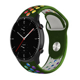 Strap-it Bracelet sport Amazfit GTR 2 (vert armée coloré)