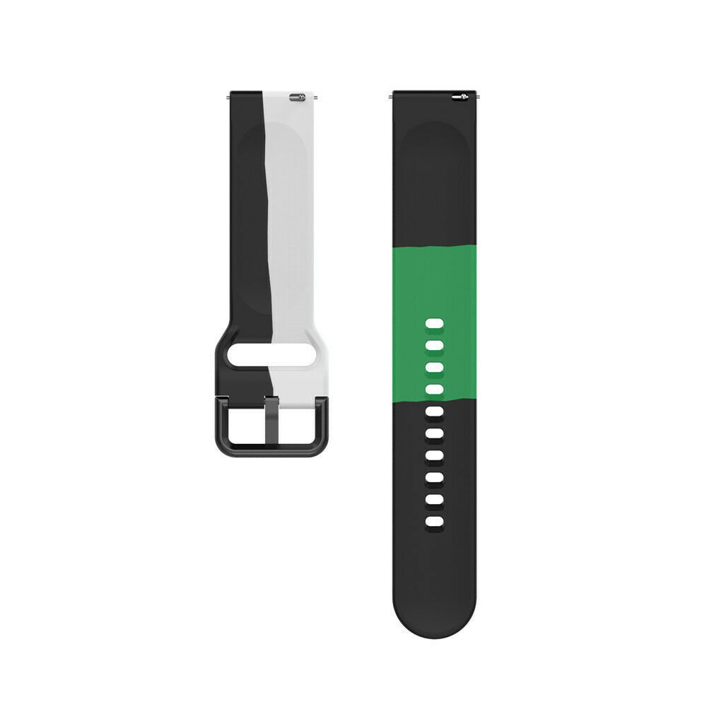 Strap-it Strap-it Bracelet triple sport Amazfit GTR 2 (noir/blanc/vert)