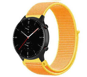 Strap-it Bracelet nylon Amazfit GTR 2 (jaune clair)