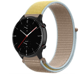 Strap-it Bracelet nylon Amazfit GTR 2 (camel)