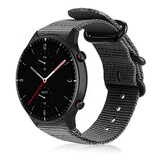 Strap-it Bracelet nylon boucle Amazfit GTR 2 (noir)