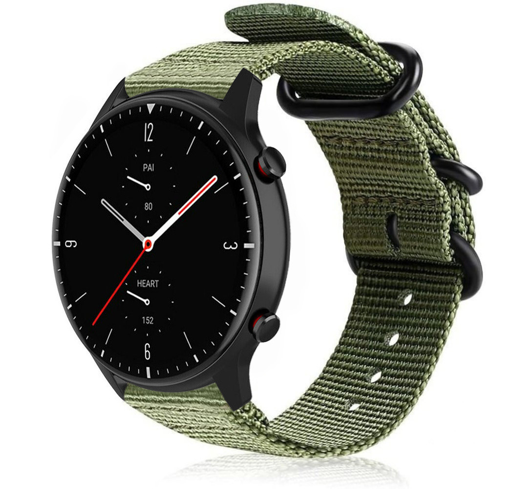 Strap-it Strap-it Bracelet nylon boucle Amazfit GTR 2 (vert) Strap-it Strap-it Bracelet nylon boucle Amazfit GTR 2 (vert)