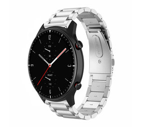 Strap-it Bracelet acier Amazfit GTR 2 (argent) Strap-it Bracelet acier Amazfit GTR 2 (argent)