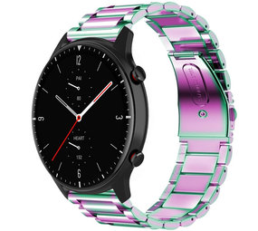 Strap-it Bracelet acier Amazfit GTR 2 (arc-en-ciel)