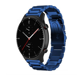 Strap-it Bracelet acier Amazfit GTR 2 (bleu)