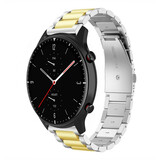 Strap-it Bracelet acier Amazfit GTR 2 (argent/or)