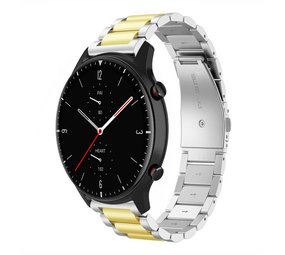 Strap-it Bracelet acier Amazfit GTR 2 (argent/or)