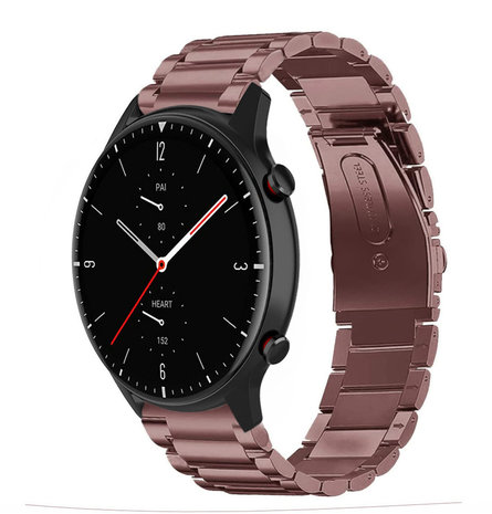 Strap-it Strap-it Bracelet acier Amazfit GTR 2 (bronze-or) Strap-it Strap-it Bracelet acier Amazfit GTR 2 (bronze-or)