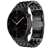 Strap-it Bracelet acier dragon Amazfit GTR 2 (noir)