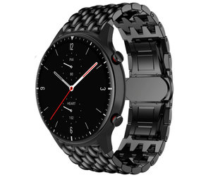 Strap-it Bracelet acier dragon Amazfit GTR 2 (noir)
