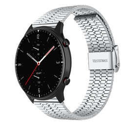 Strap-it Bracelet acier inoxydable Amazfit GTR 2 (argent)