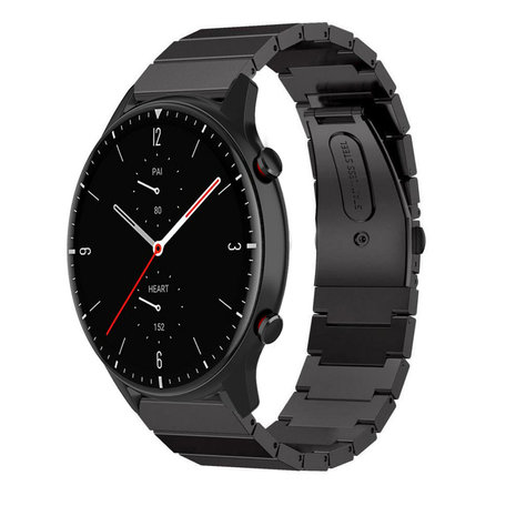 Strap-it Strap-it Bracelet métal Amazfit GTR 2 (noir)