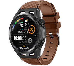 Strap-it Bracelet silicone Huawei Watch GT Runner (marron café)
