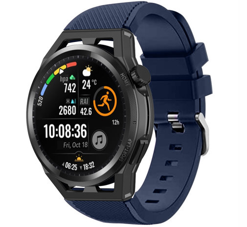 Strap-it Strap-it Bracelet silicone Huawei Watch GT Runner (bleu foncé)