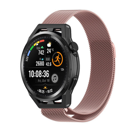 Strap-it Strap-it Bracelet Milanais Huawei Watch GT Runner (rose) Strap-it Strap-it Bracelet Milanais Huawei Watch GT Runner (rose)