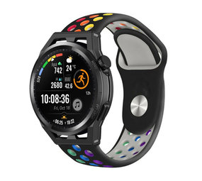 Strap-it Bracelet sport Huawei Watch GT Runner (noir coloré) Strap-it Bracelet sport Huawei Watch GT Runner (noir coloré)