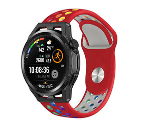 Strap-it Bracelet sport Huawei Watch GT Runner (rouge coloré) Strap-it Bracelet sport Huawei Watch GT Runner (rouge coloré)