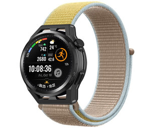 Strap-it Bracelet nylon Huawei Watch GT Runner (camel)