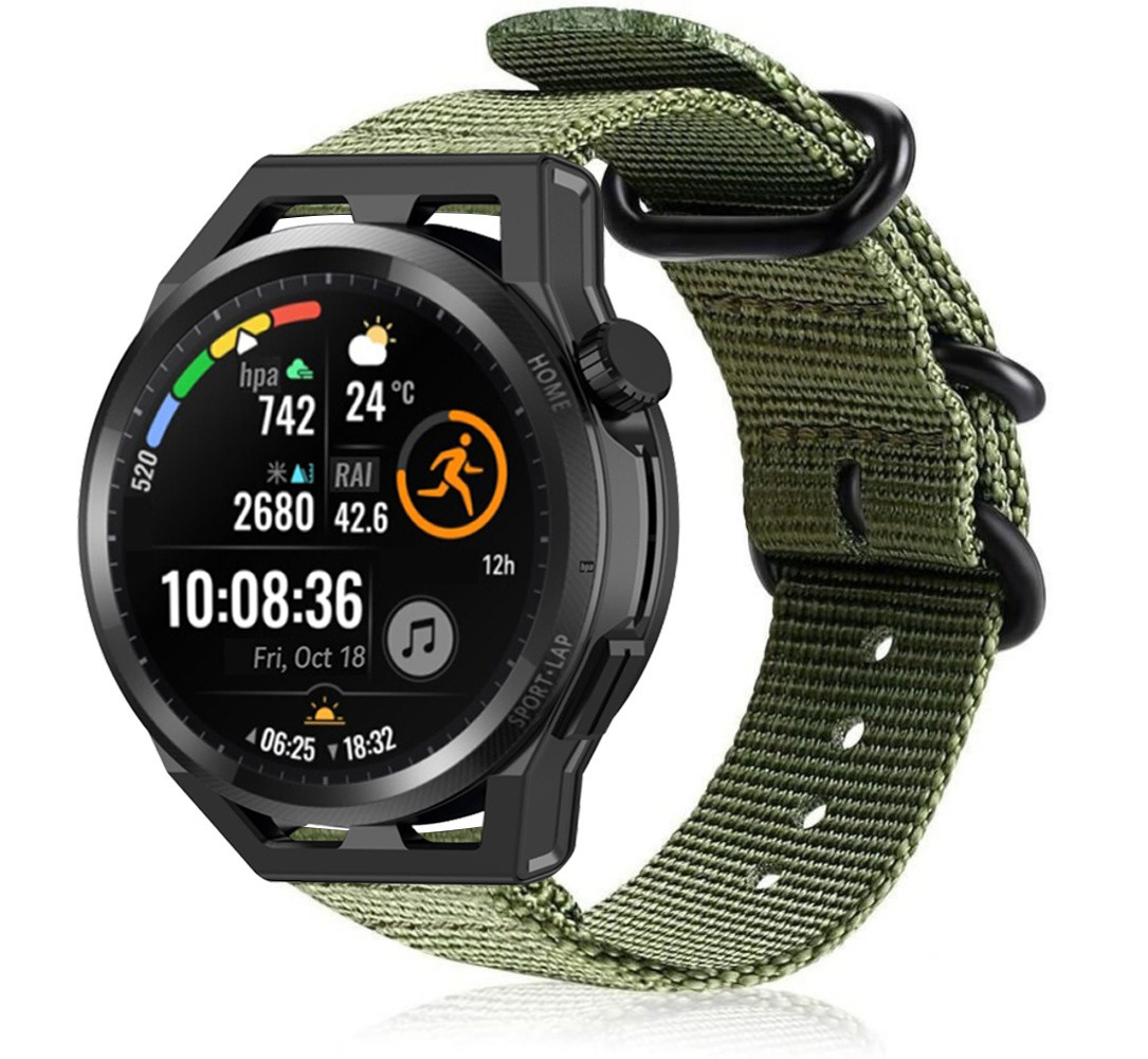 Strap-it Strap-it Bracelet nylon boucle Huawei Watch GT Runner (vert) Strap-it Strap-it Bracelet nylon boucle Huawei Watch GT Runner (vert)