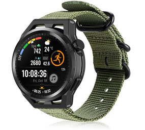 Strap-it Bracelet nylon boucle Huawei Watch GT Runner (vert)
