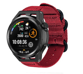 Strap-it Bracelet á boucle en nylon Huawei Watch GT Runner (rouge)