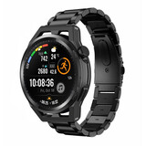 Strap-it Bracelet acier Huawei Watch GT Runner (noir)