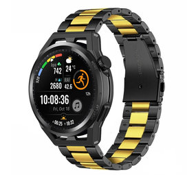 Strap-it Bracelet acier Huawei Watch GT Runner (noir/or)
