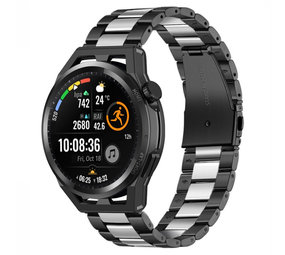 Strap-it Bracelet acier Huawei Watch GT Runner (noir/argent)