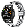 Strap-it Strap-it Bracelet acier inoxydable Huawei Watch GT Runner (argent/noir) Strap-it Strap-it Bracelet acier inoxydable Huawei Watch GT Runner (argent/noir)