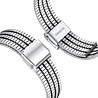 Strap-it Strap-it Bracelet acier inoxydable Huawei Watch GT Runner (argent/noir) Strap-it Strap-it Bracelet acier inoxydable Huawei Watch GT Runner (argent/noir)