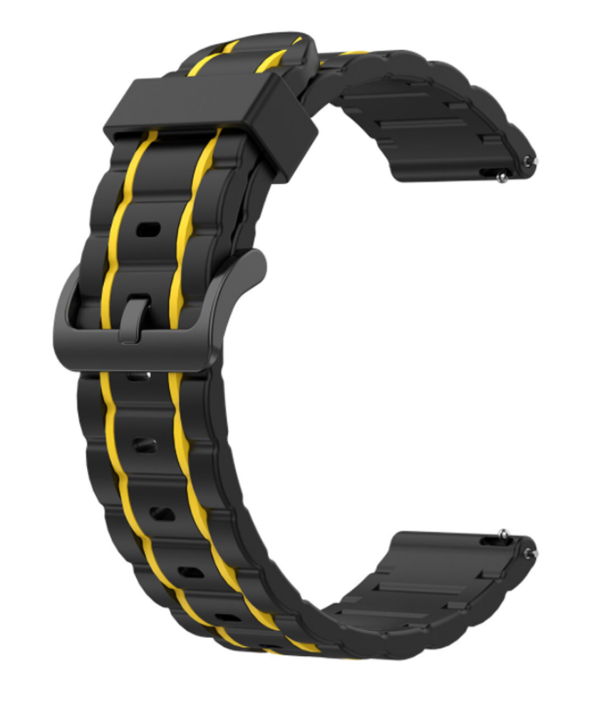 Strap-it Strap-it Bracelet sport boucle Polar Grit X Pro (noir/jaune)