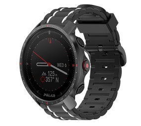 Strap-it Bracelet sport boucle Polar Grit X Pro (noir/blanc)
